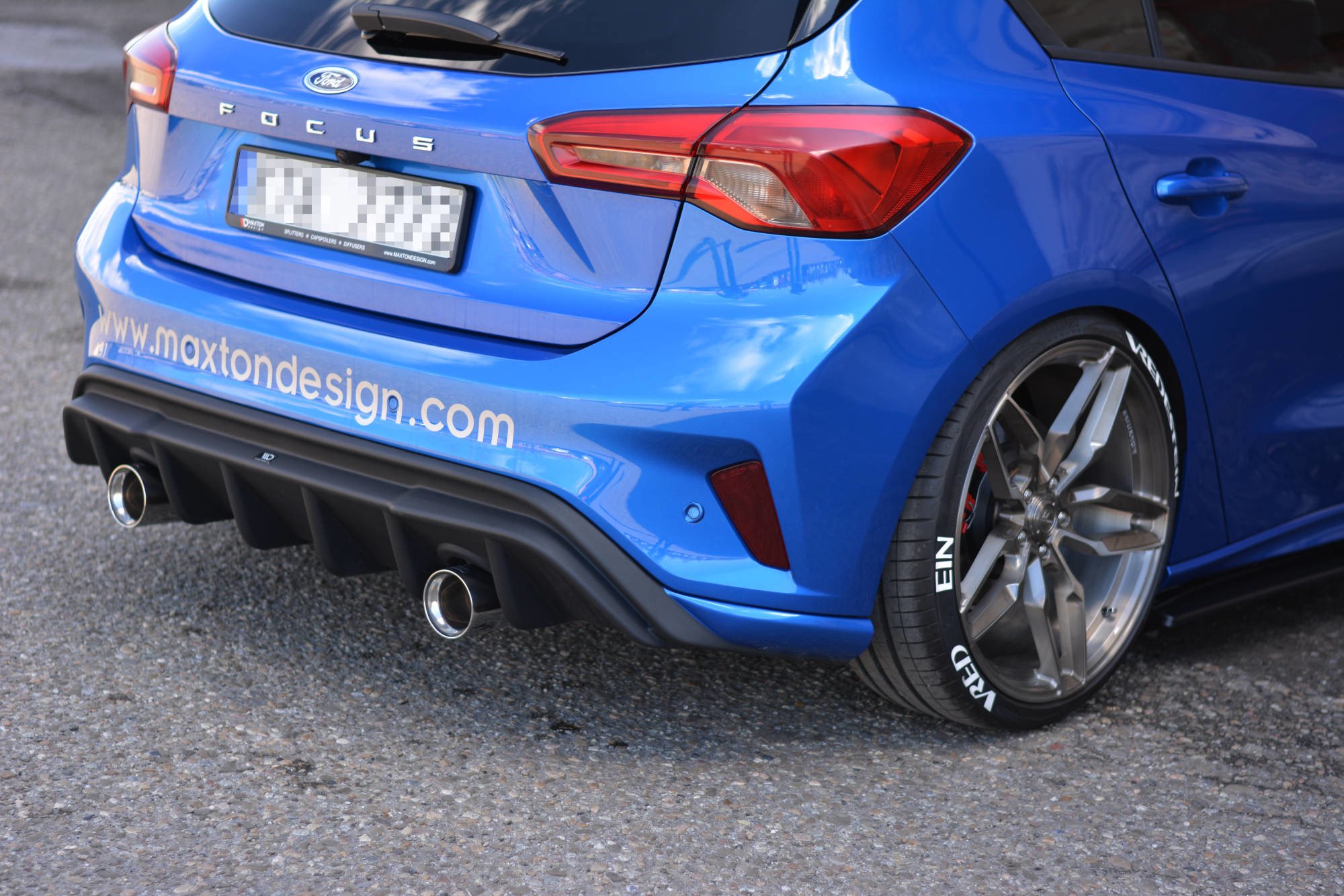 Rear Valance Ford Focus St Line Mk Gloss Black Maxton Design