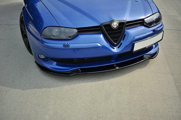 Front Splitter V.1 Alfa Romeo 156 GTA - Gloss Black - Maxton Design  Netherlands